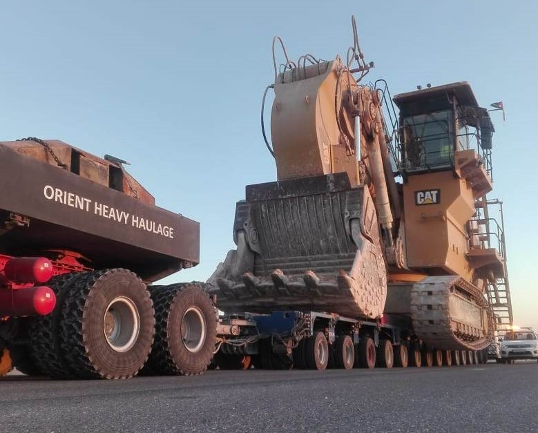 OHH - Transport of 300t CAT 6030 Hydraulic Shovel