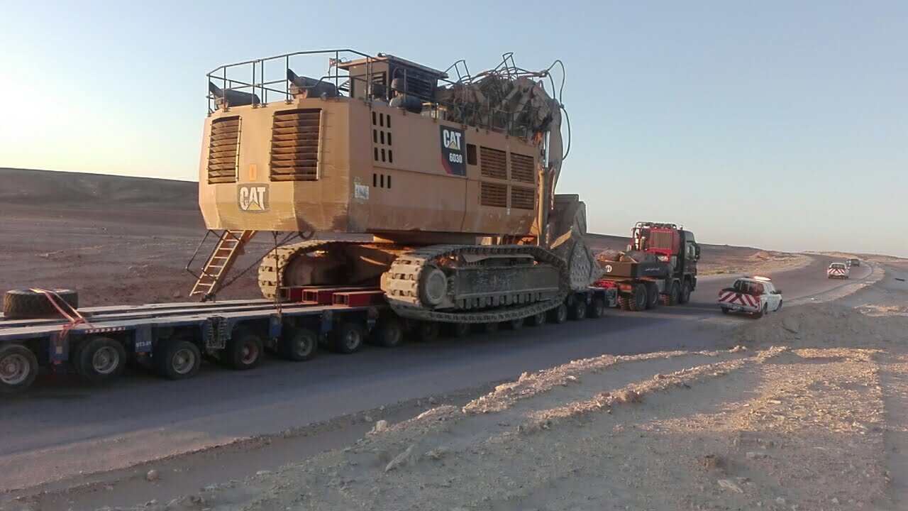 OHH - Transport of 300t CAT 6030 Hydraulic Shovel