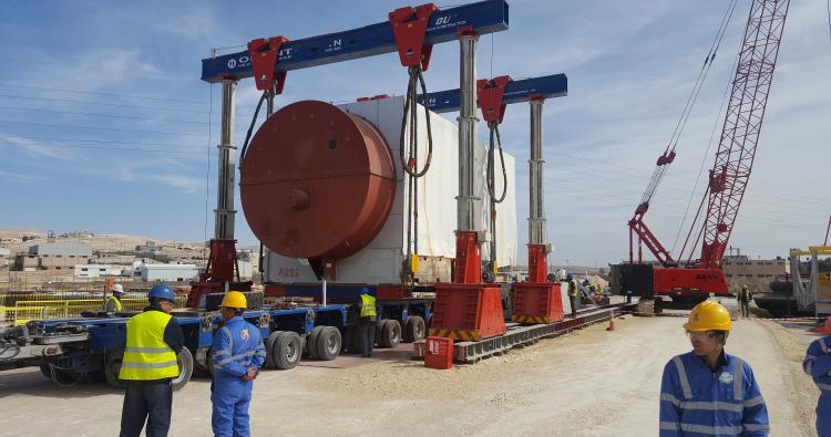OHH - Installation of GT GTG at ACWA Power Zarqa Project Using SBL500 Gantry Crane