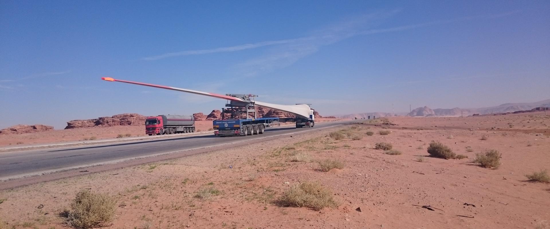 OHH - Transport of Vestas Blades to JWPC Wind Farm